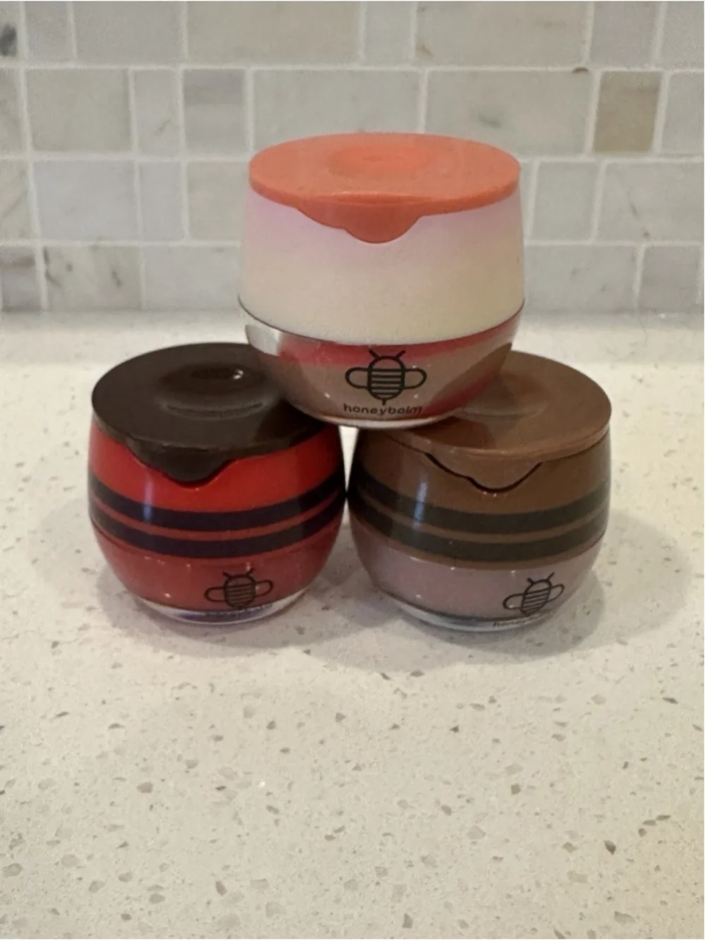 Honey Balm Bundle Lip Balm ~ Chocolate, Cherry, & Rose Cardamom | 0.23oz x3 NWOB